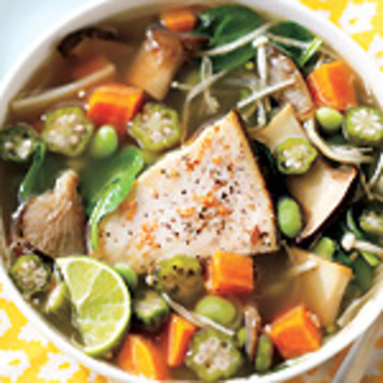 Grilled Fish and Vegetable Soup (Diningding) Canadian Living