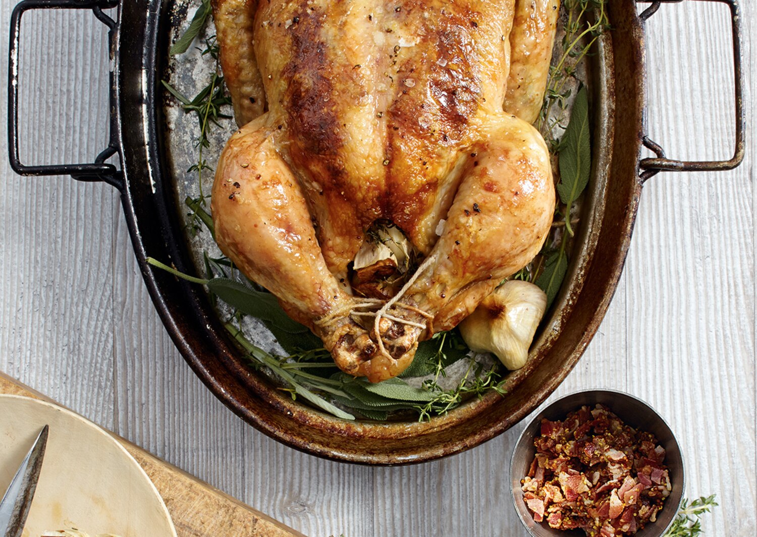 Mustard and Pancetta Roast Chicken | Canadian Living
