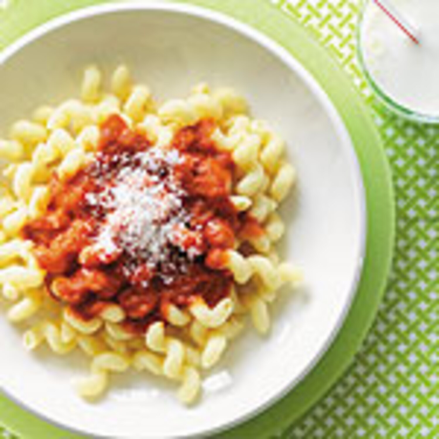 Curly Pasta with Tomato Sauce Canadian Living