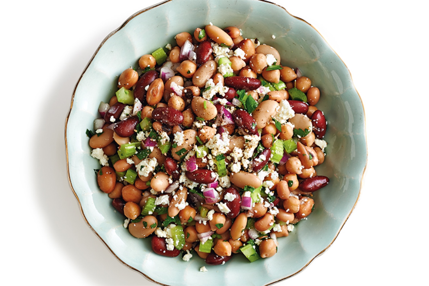 Mixed Bean and Feta Salad Canadian Living