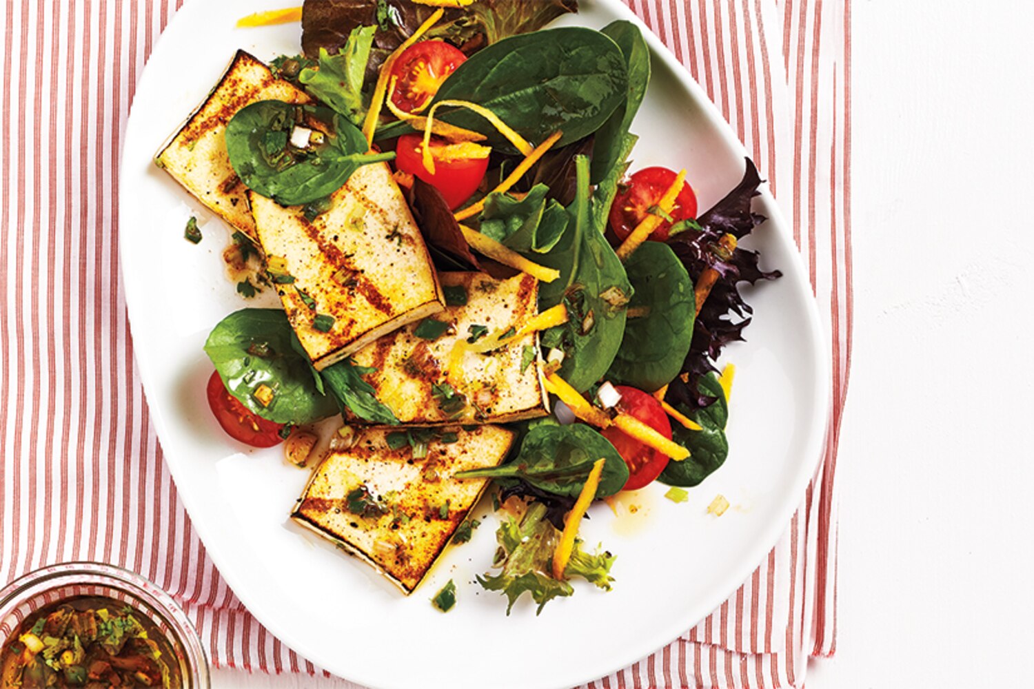 CilantroJalapeño Grilled Tofu Salad Canadian Living