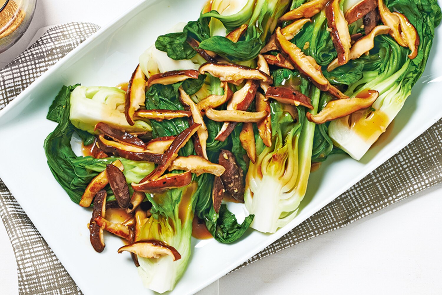 Bok Choy with Shiitake Mushroom Sauce Canadian Living