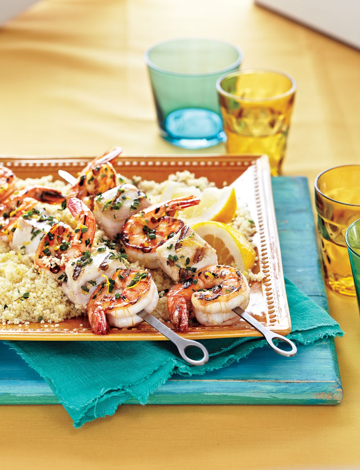 Herb and Garlic Seafood Skewers | Canadian Living