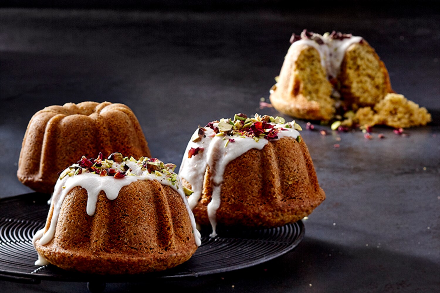 Mini Cardamom-Poppy Bundt Cakes | Canadian Living