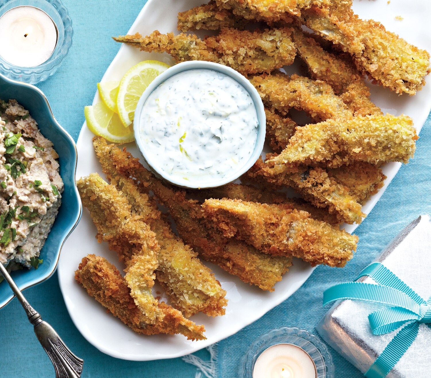 Crispy Artichokes With Lemon Herb Dip | Canadian Living