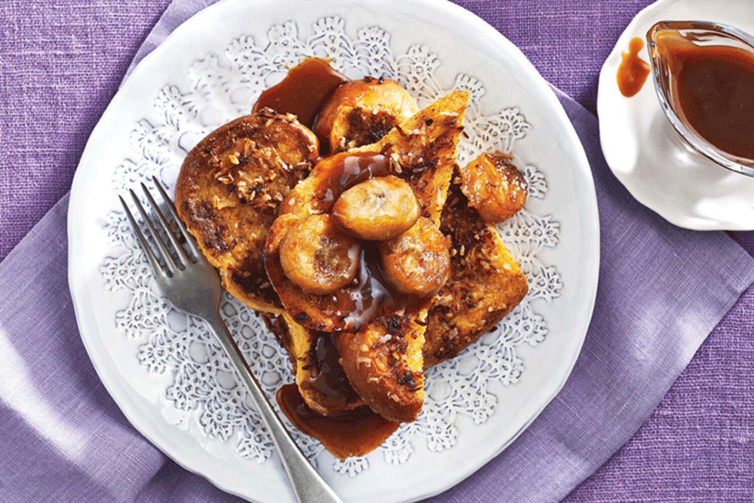 Bourbon, Banana and Coconut French Toast Canadian Living