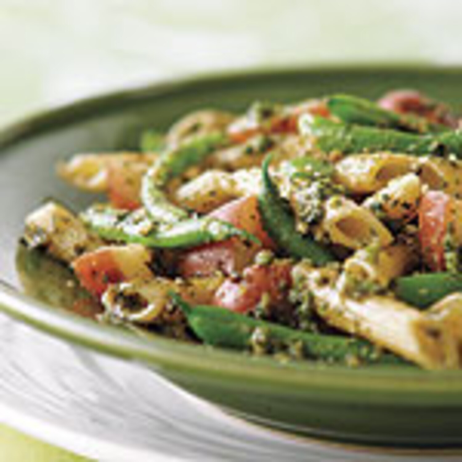Pasta with Green Beans, Potatoes and Pesto Canadian Living