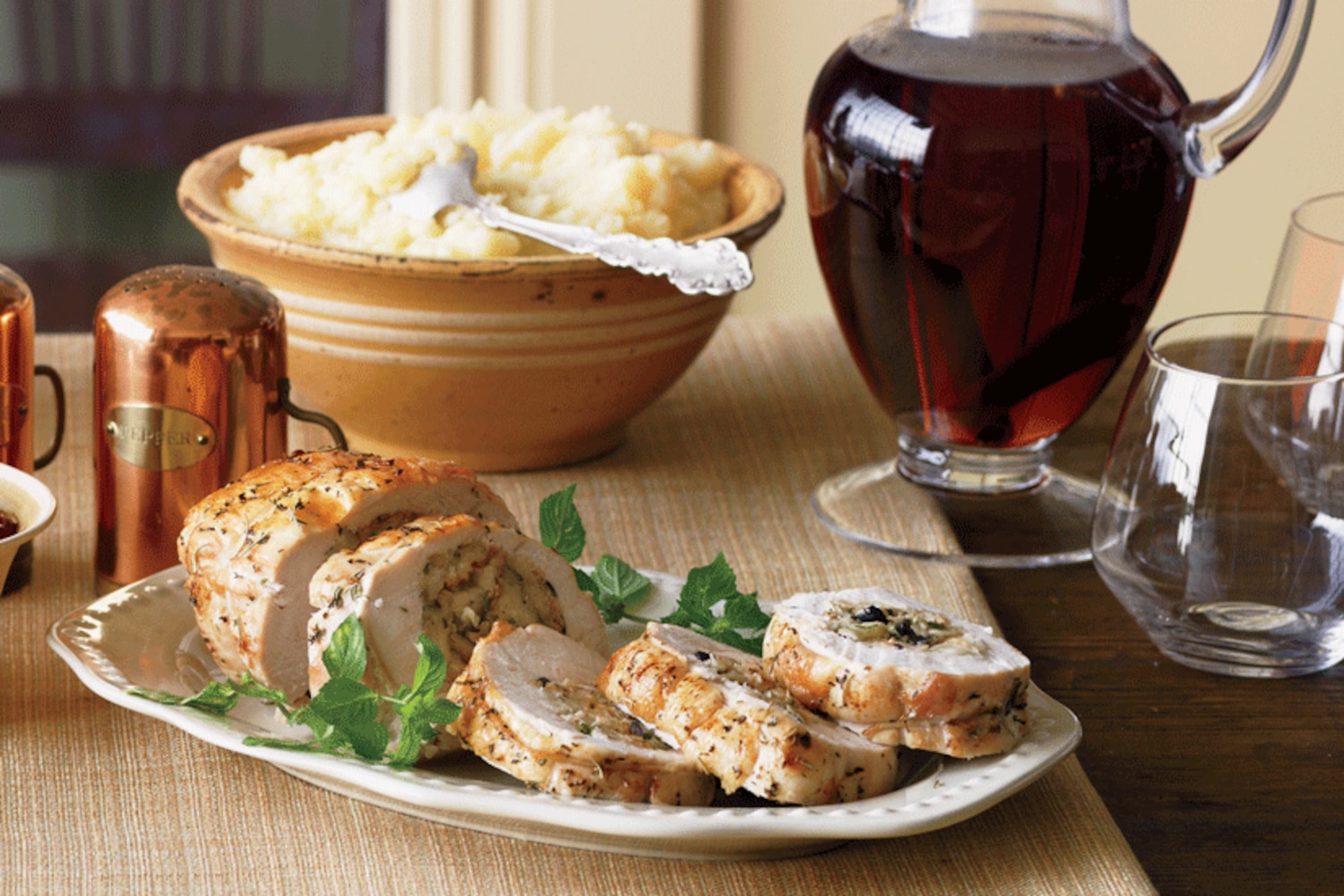 Rolled Turkey Breast with Artisanal Bread Stuffing Canadian Living