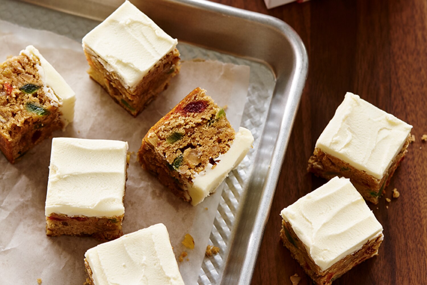 Chewy Fruitcake Blondies | Canadian Living