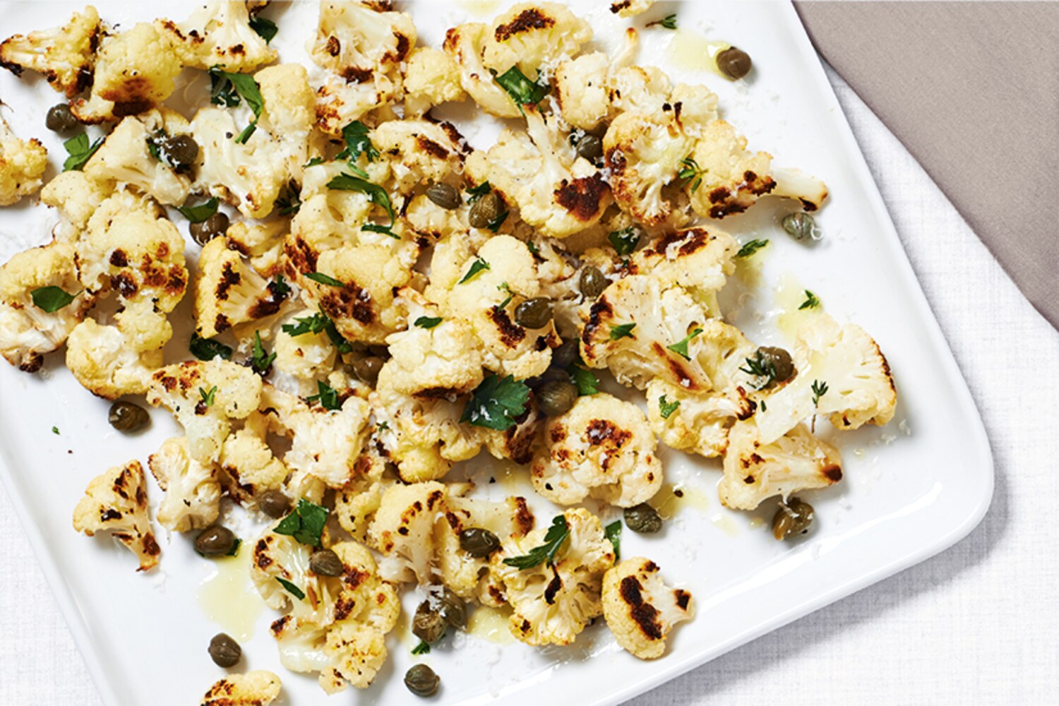 Roasted Cauliflower with Parmesan and Capers | Canadian Living