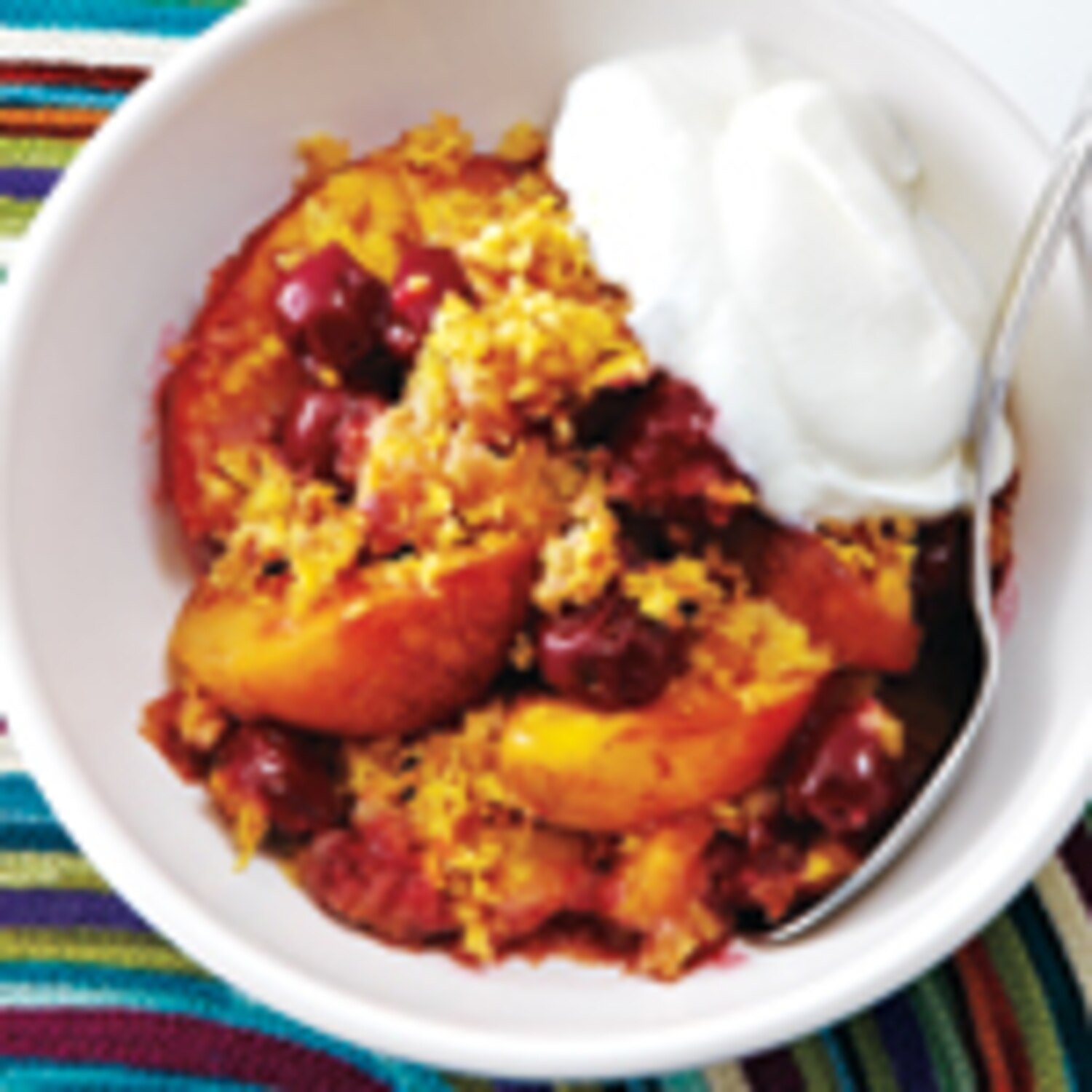 Nectarine and Cherry Brown Betty Canadian Living