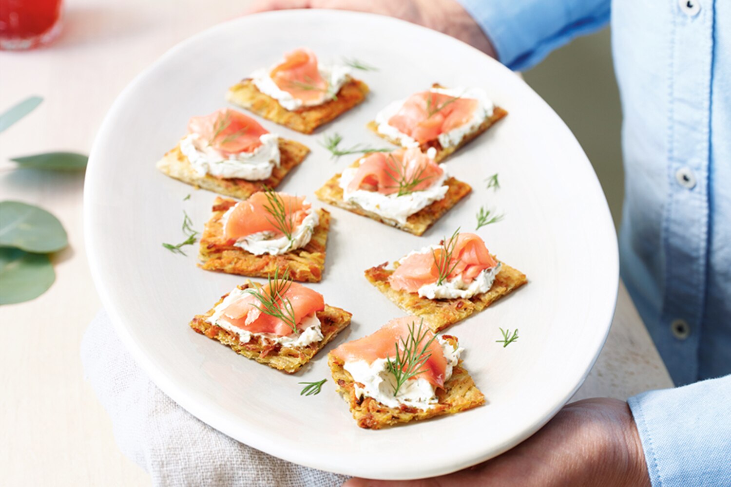 Crispy Salmon-Topped Rösti Squares | Canadian Living