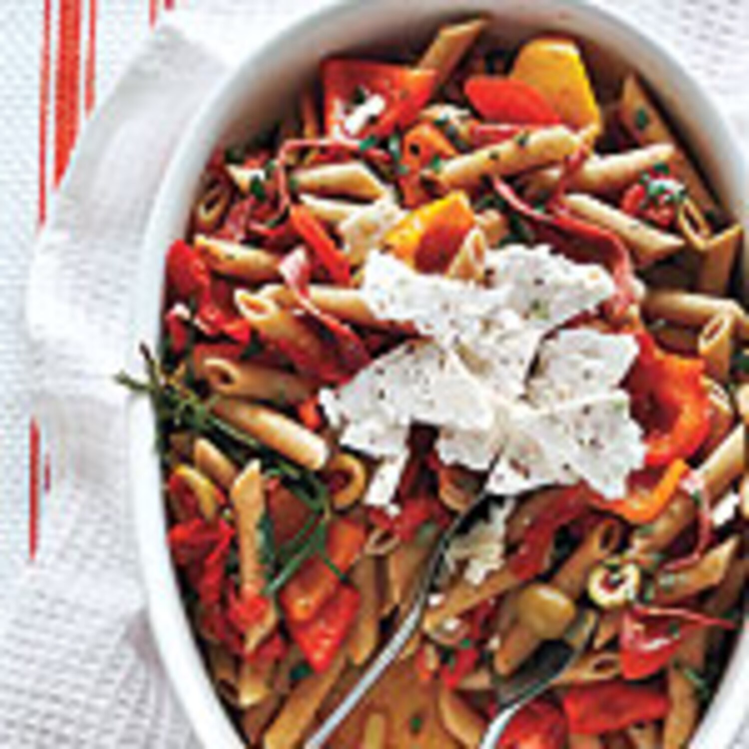 Mixed Pepper and Feta Pasta | Canadian Living