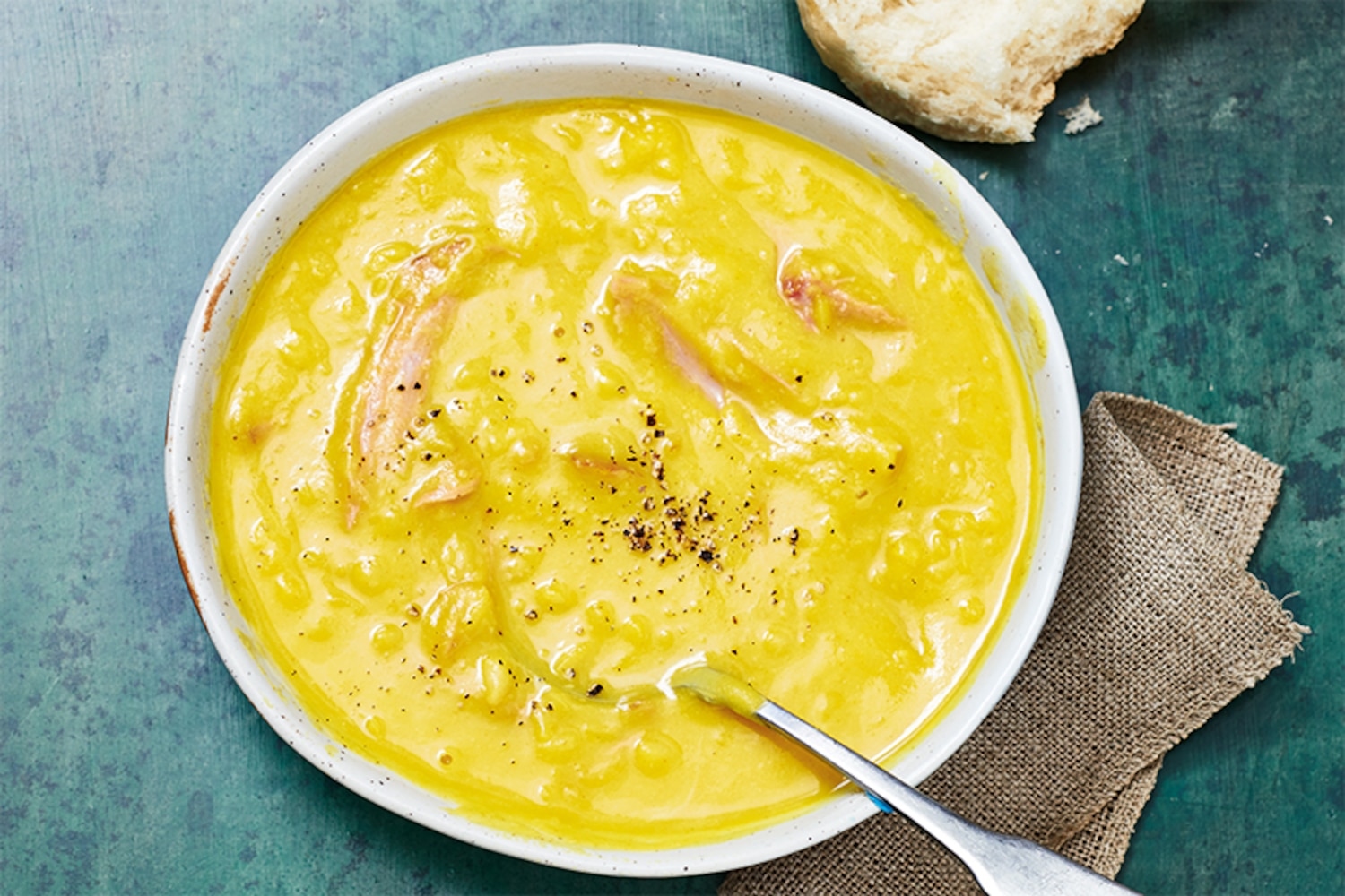 Slow Cooker Split Pea and Smoked Turkey Soup | Canadian Living