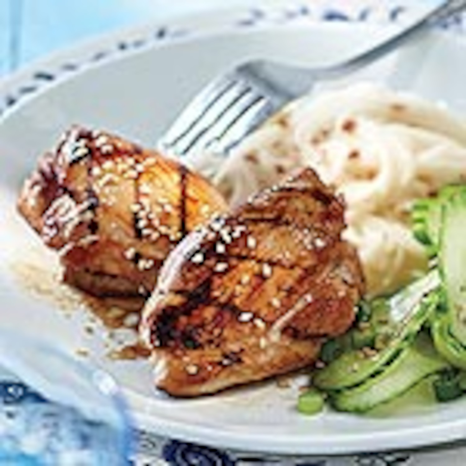 Sticky Glazed Grilled Chicken With Cucumber Salad | Canadian Living