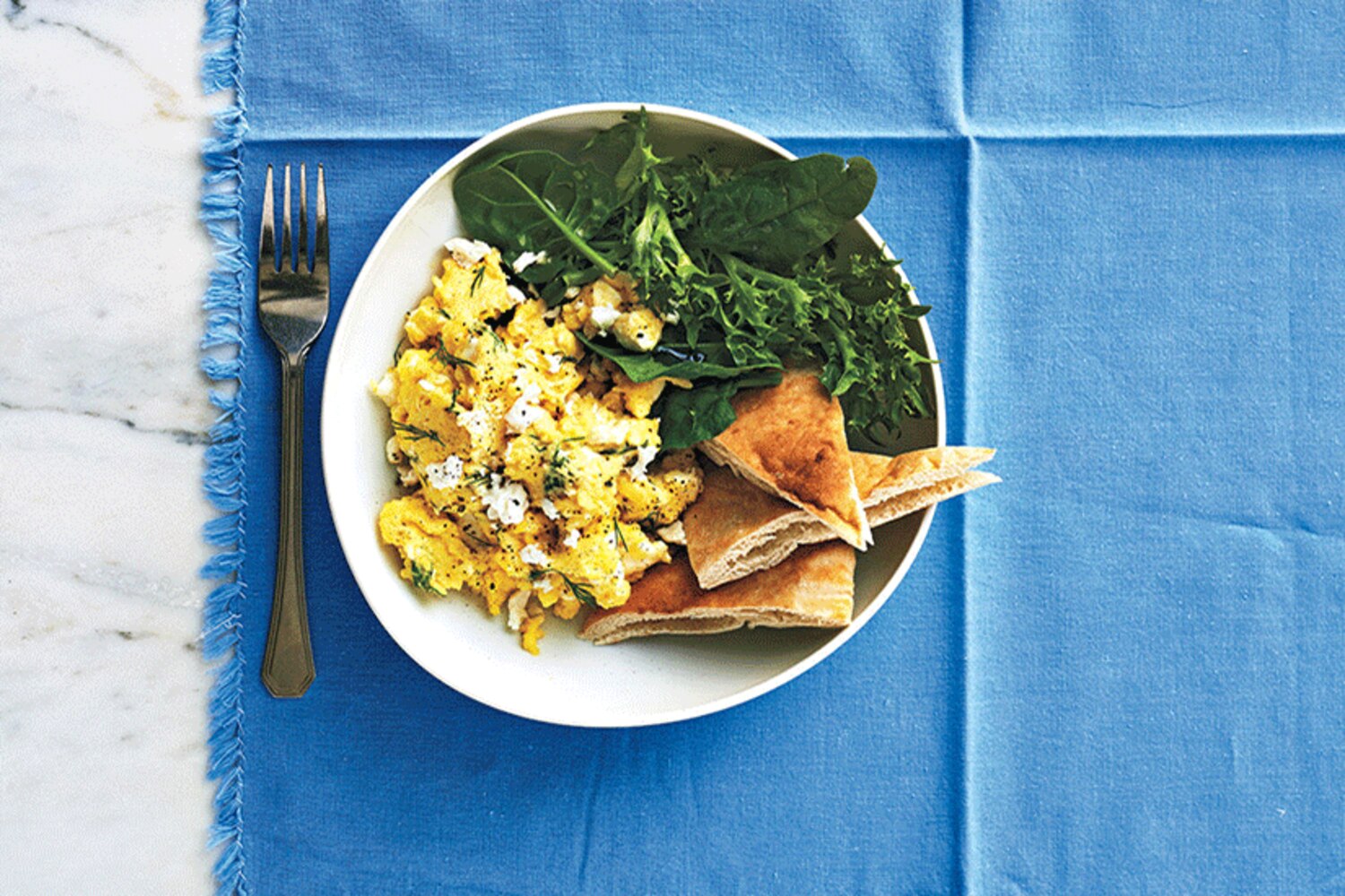 Feta and Dill Scrambled Eggs Canadian Living