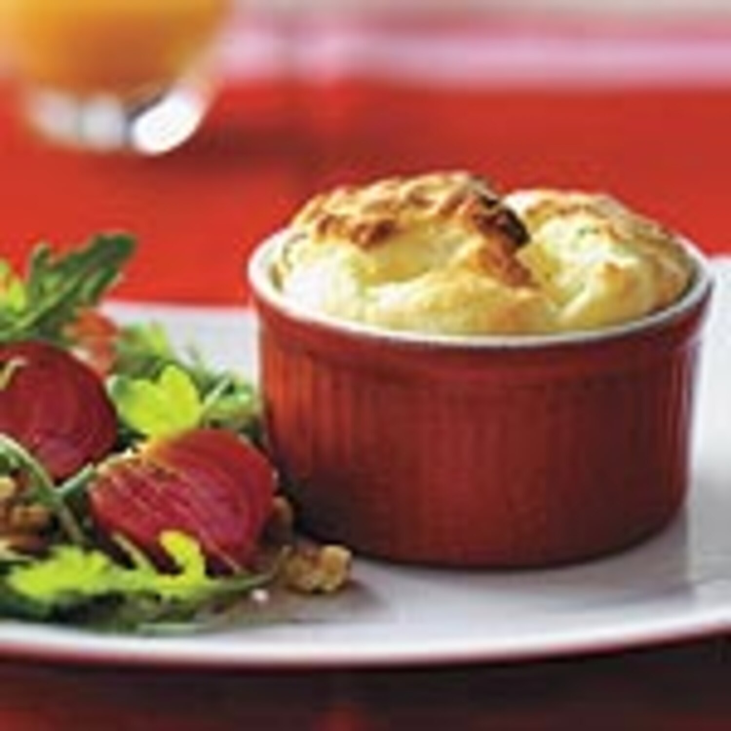 Individual Cheddar Mushroom Souffles Canadian Living