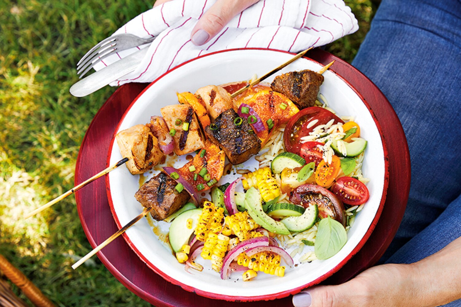 Orange Ginger Steak & Chicken Kabobs | Canadian Living