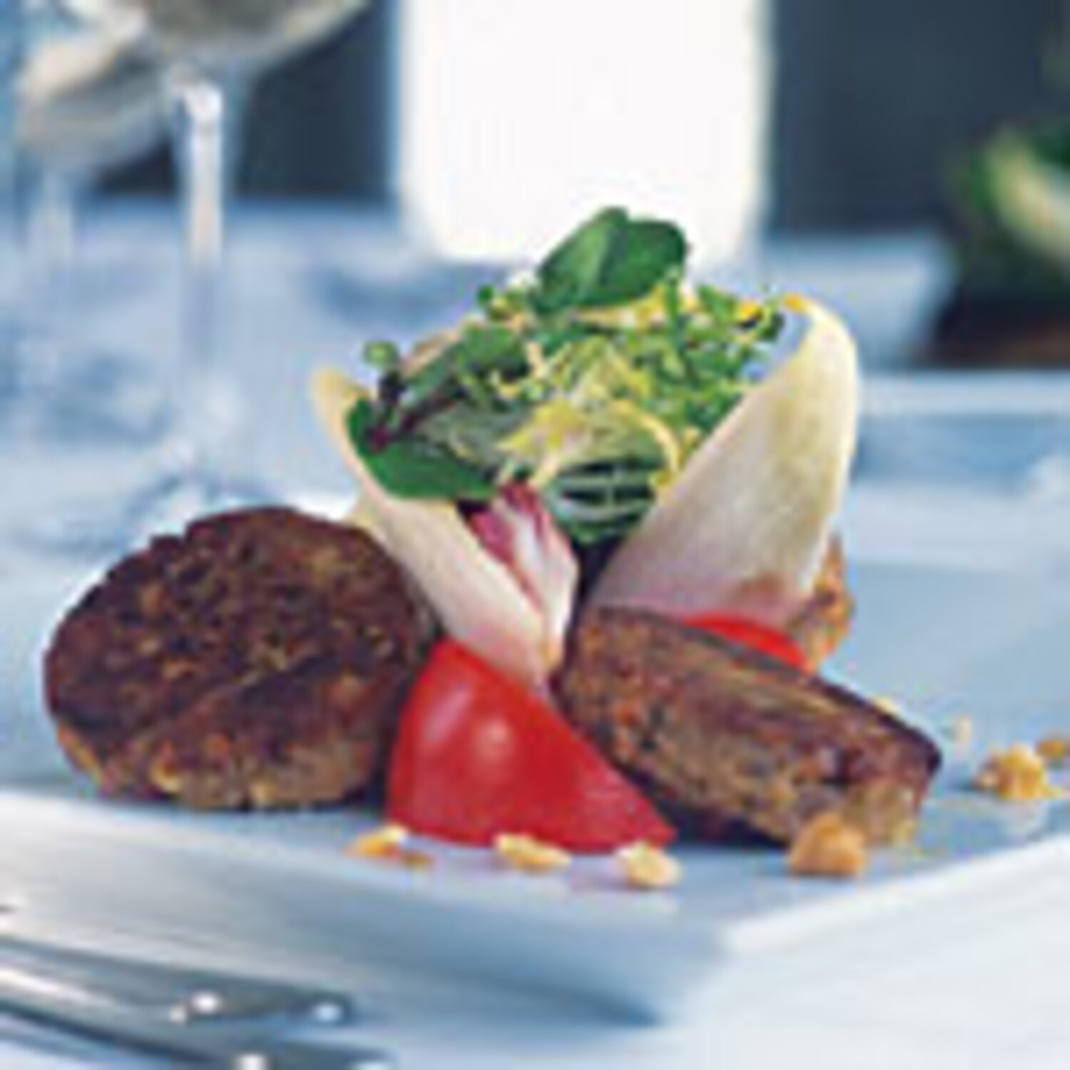 Chestnut Tournedos on Hearty Autumn Greens | Canadian Living