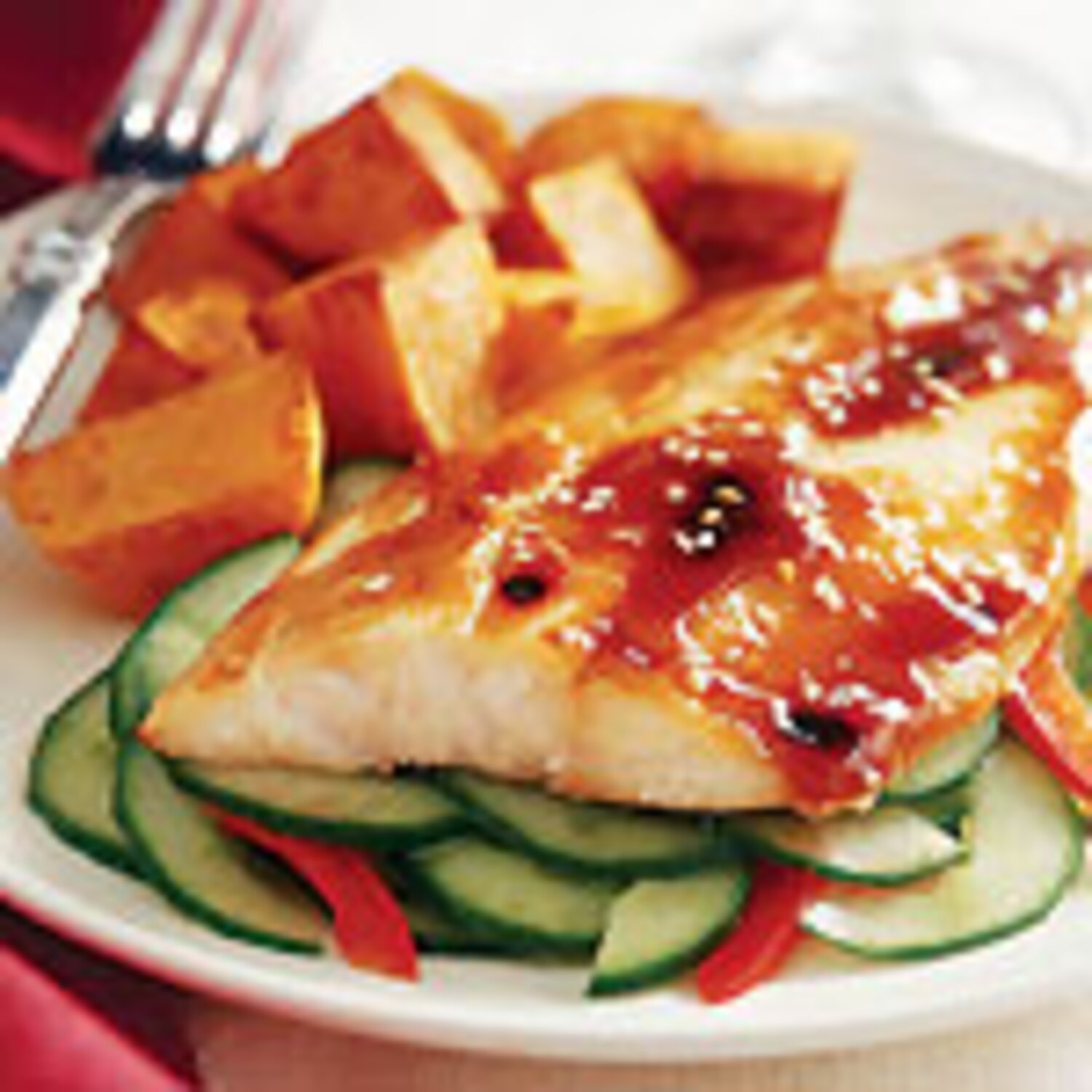 Trout with Crunchy Cucumber Salad | Canadian Living