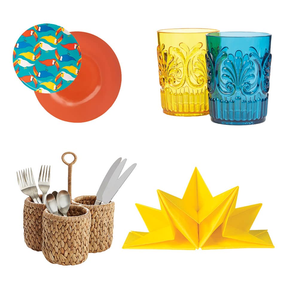 tropical cool tableware