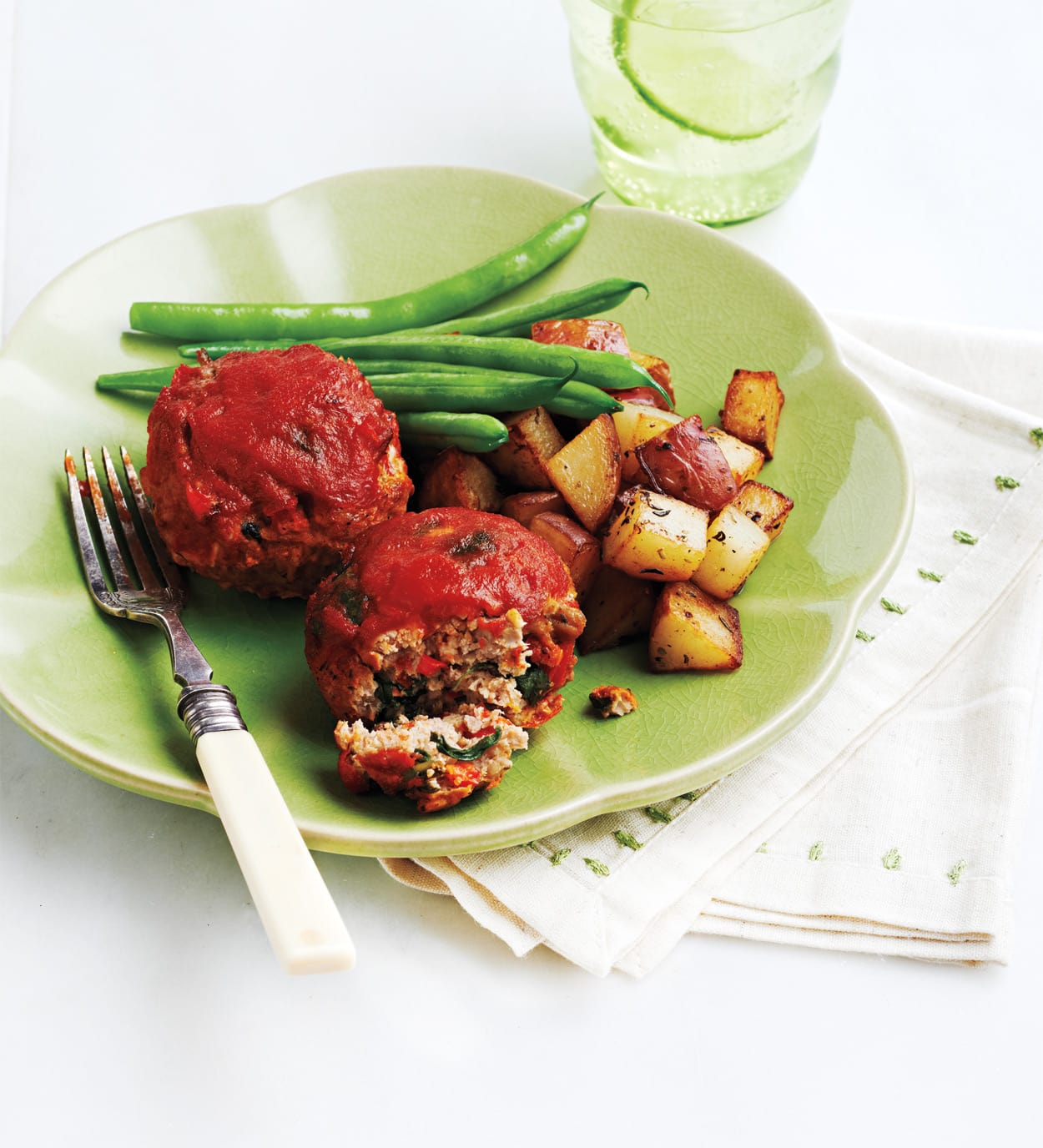 Mini Turkey Meat Loaves With Herbed Potatoes Canadian Living