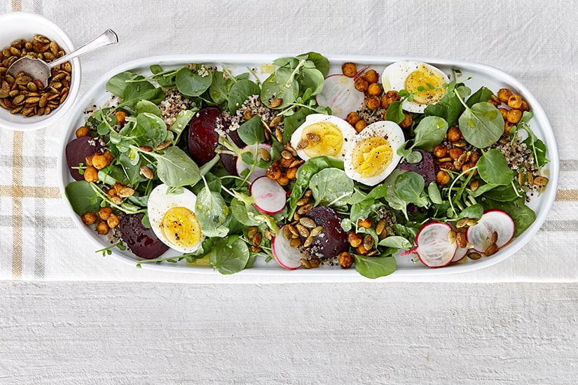 Spiced Chickpea Salad with Quinoa & Spinach Canadian Living