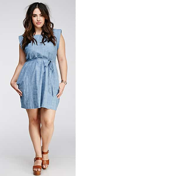 Denim plus-size dress from Forever 21