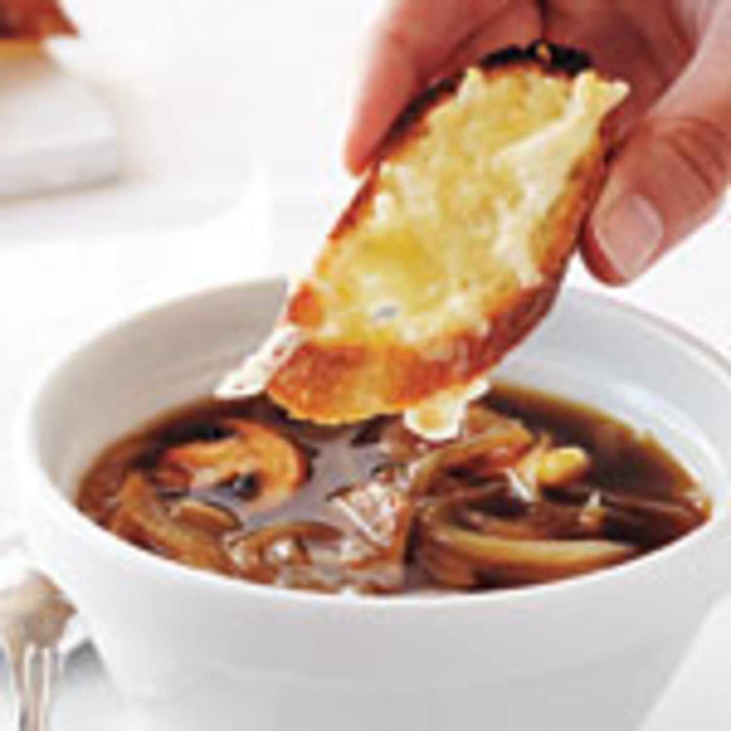 Onion Mushroom Soup With Cheese Croutes Canadian Living