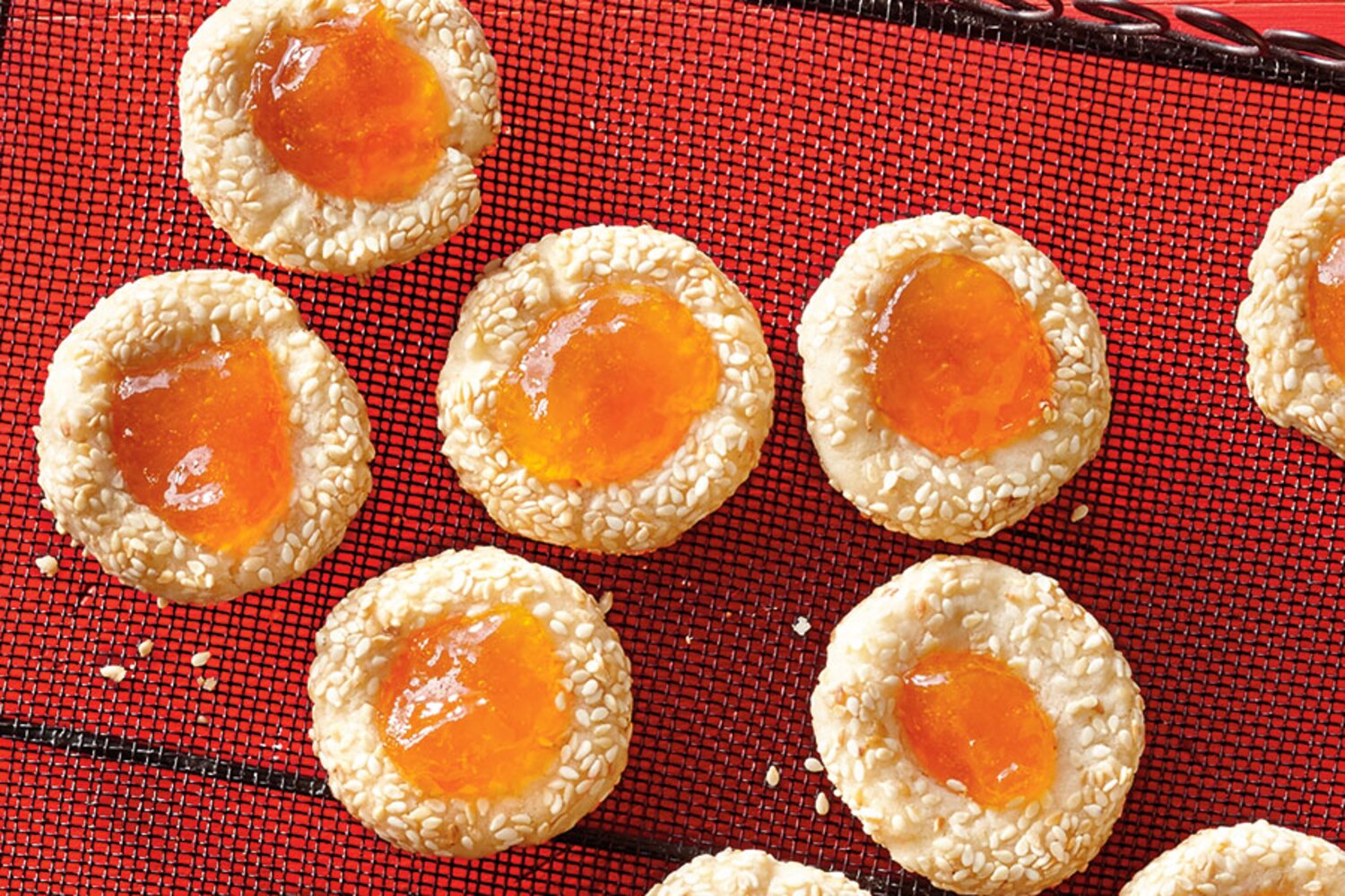 Apricot Sesame Thumbprints | Canadian Living