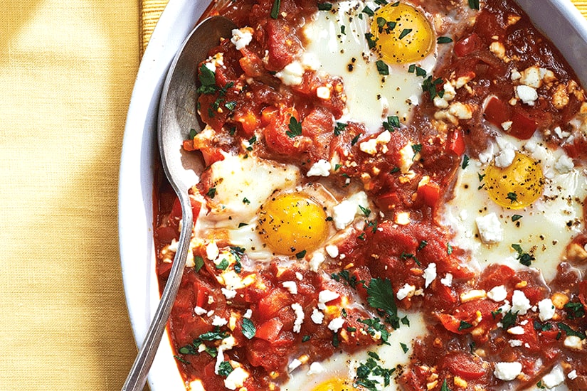 Tomato and Feta Baked Eggs Canadian Living