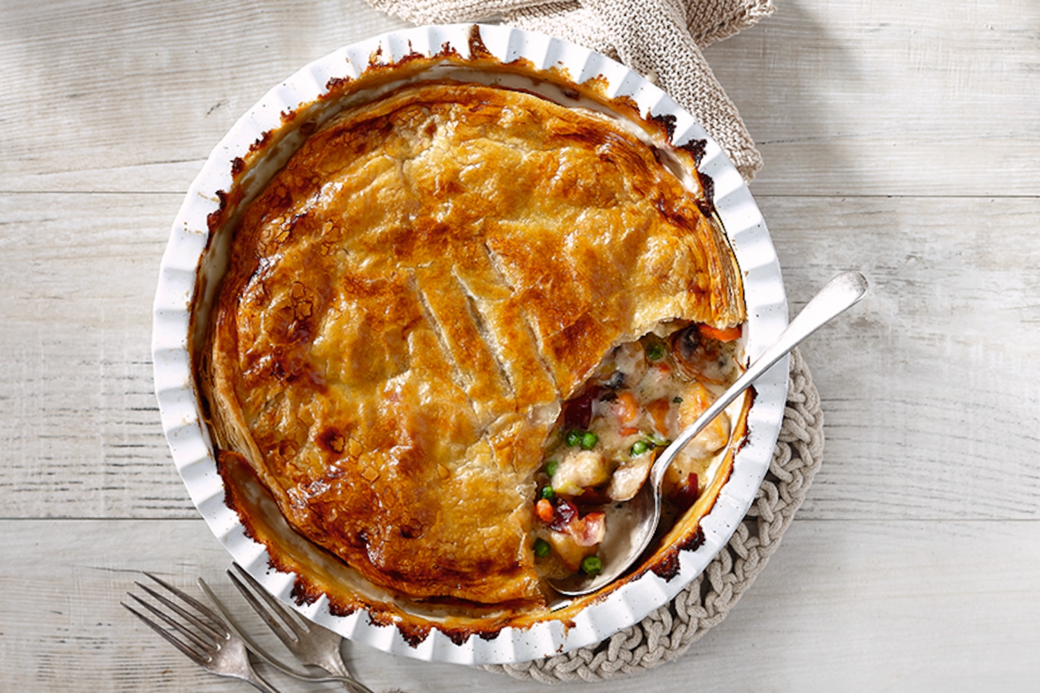 Chicken Pot Pie with Mushrooms, Bacon & Leeks | Canadian Living