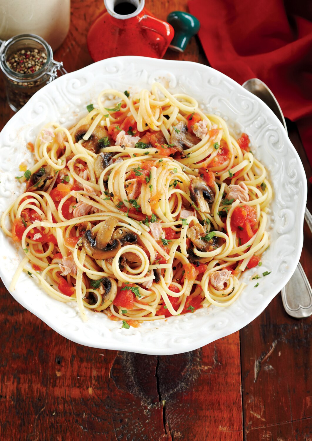 Linguine With Tuna and Mushrooms | Canadian Living