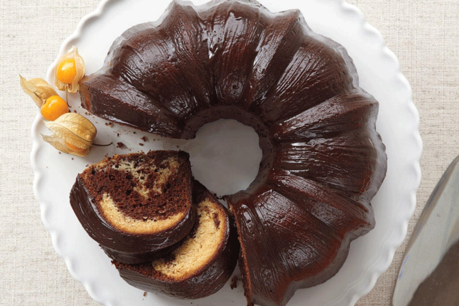 Glazed Chocolate Marble Cake | Canadian Living