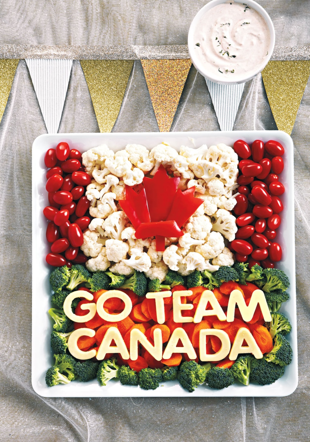 Team Canada Veggie and Cheese Platter | Canadian Living