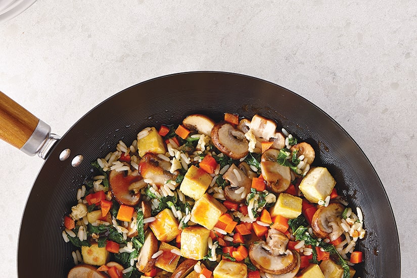 Tofu & Kale Fried Rice Canadian Living