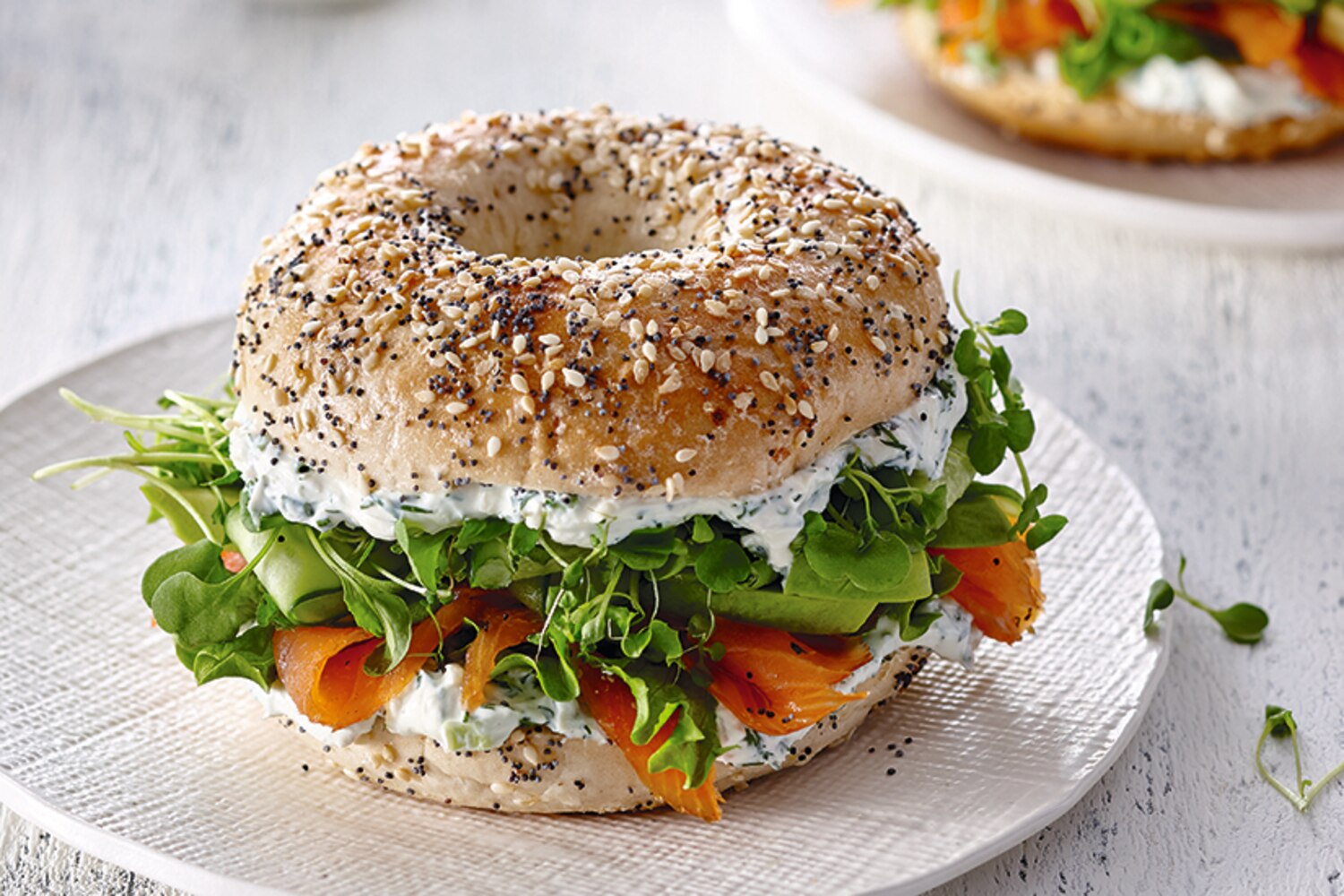 Everything Bagels with Smoked Salmon & Herb Spread Canadian Living