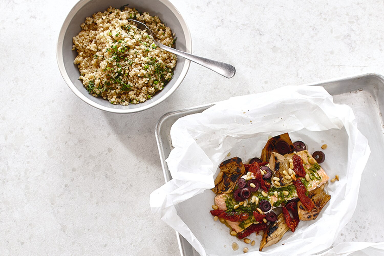 Salmon & Artichokes En Papillote | Canadian Living