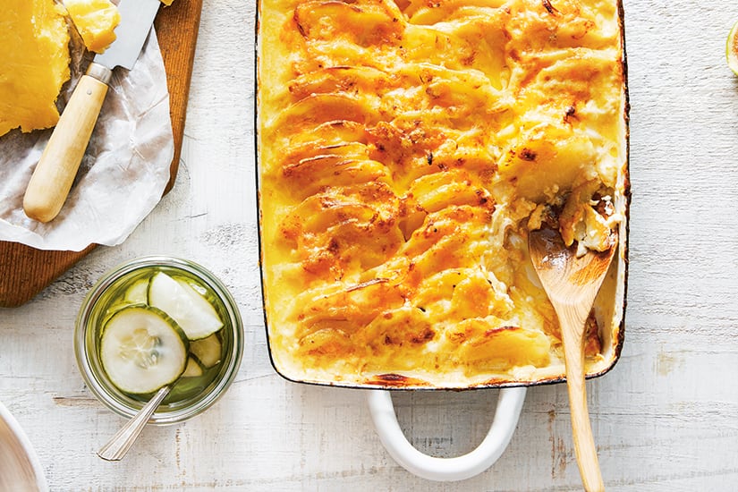 Hasselback Potato & Cheese Casserole Canadian Living