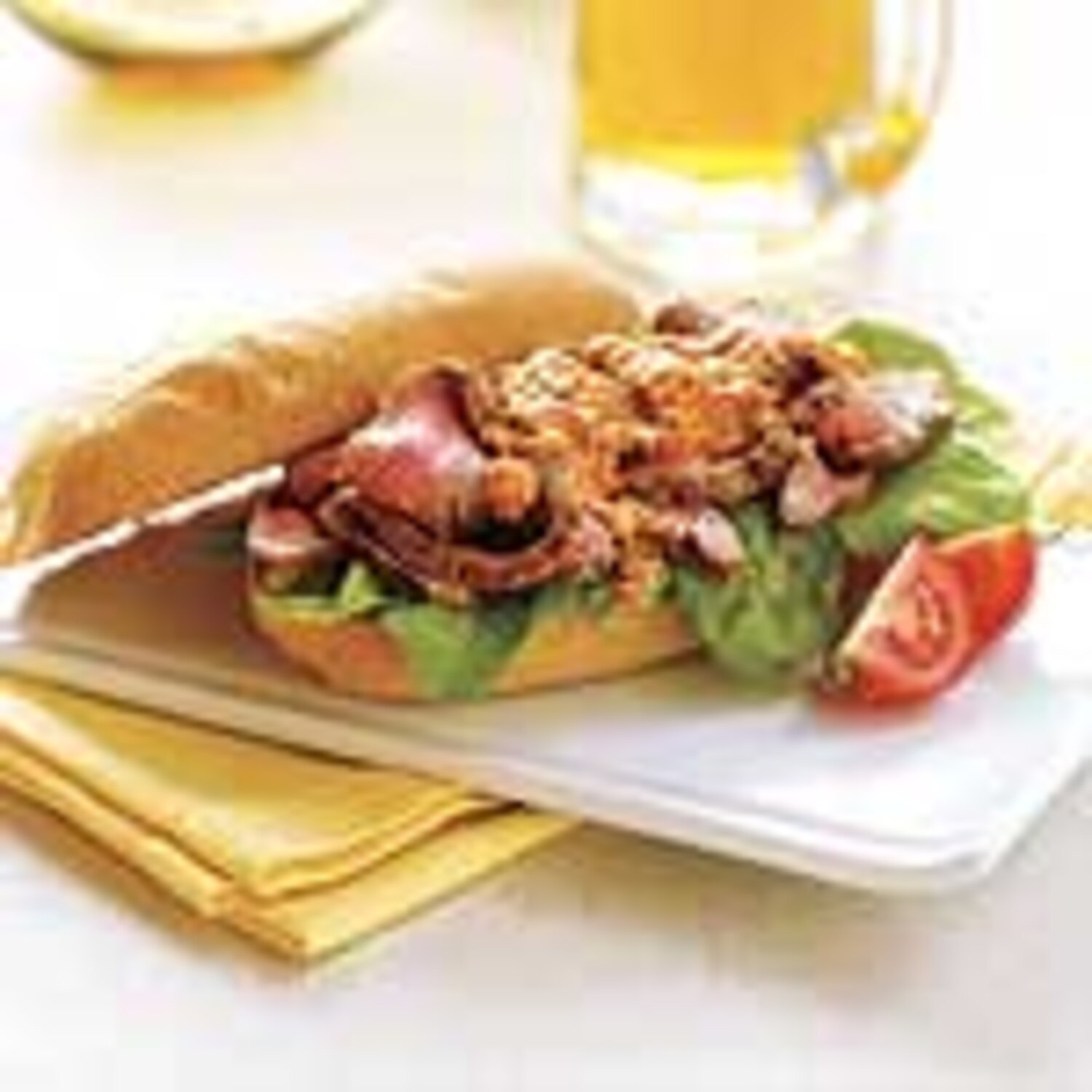 Flank Steak Sandwich with Pepper Sauce Canadian Living