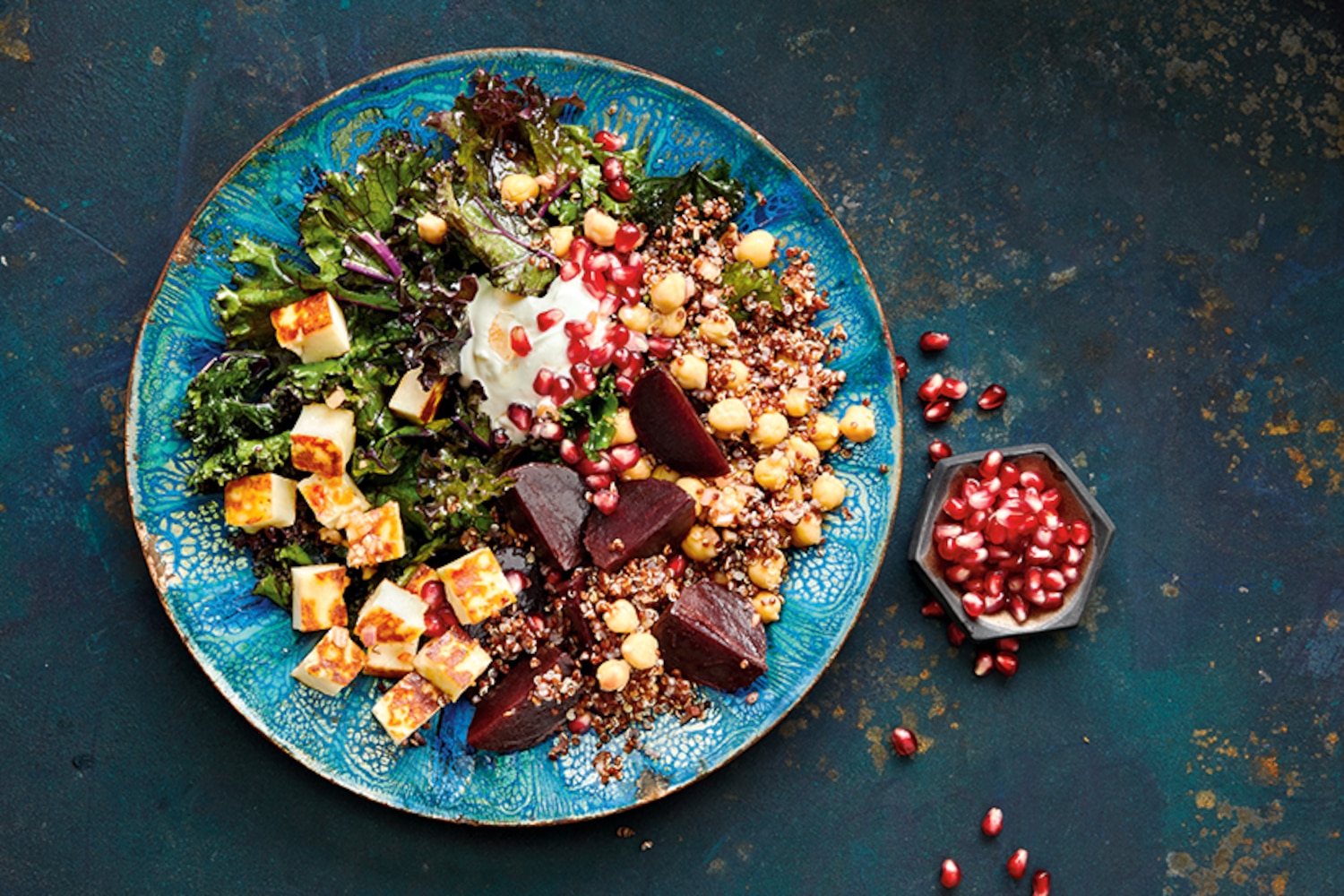 Quinoa, Beet & Halloumi Bowls Canadian Living