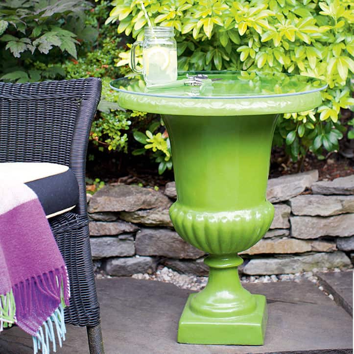 urn side table