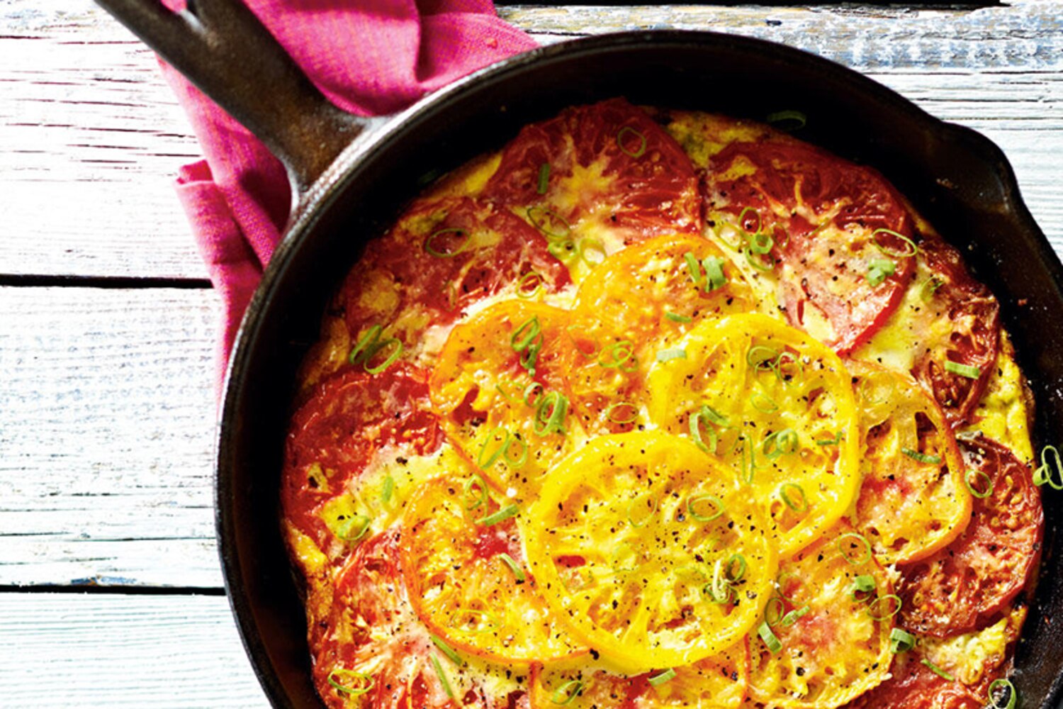 Tomato and Green Onion Frittata | Canadian Living