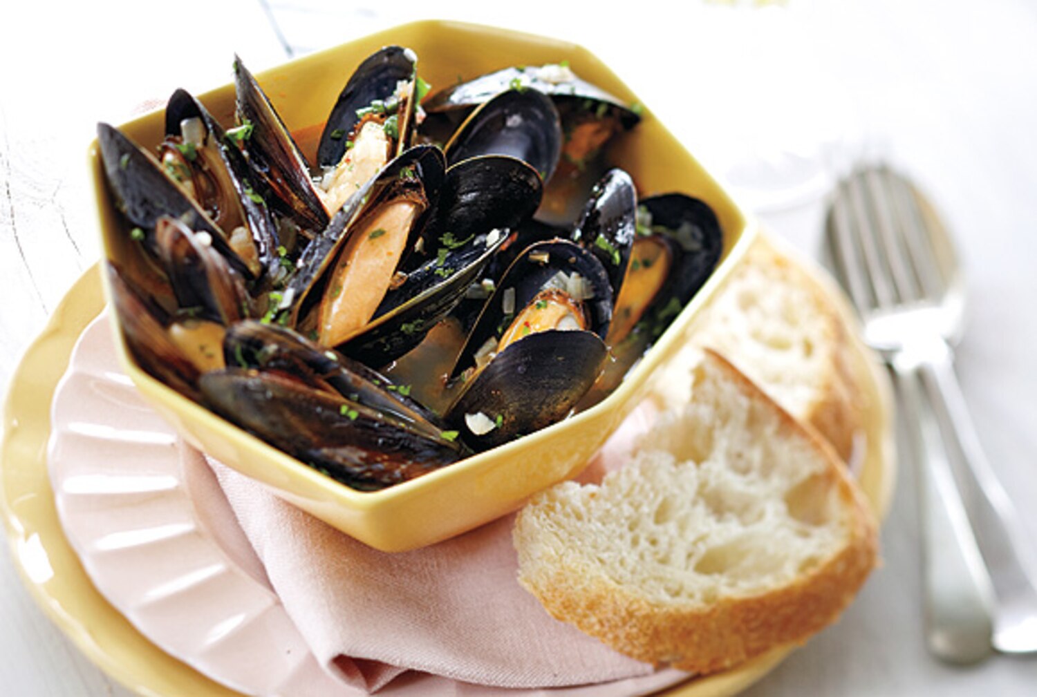 Mussels in Harissa Broth Canadian Living
