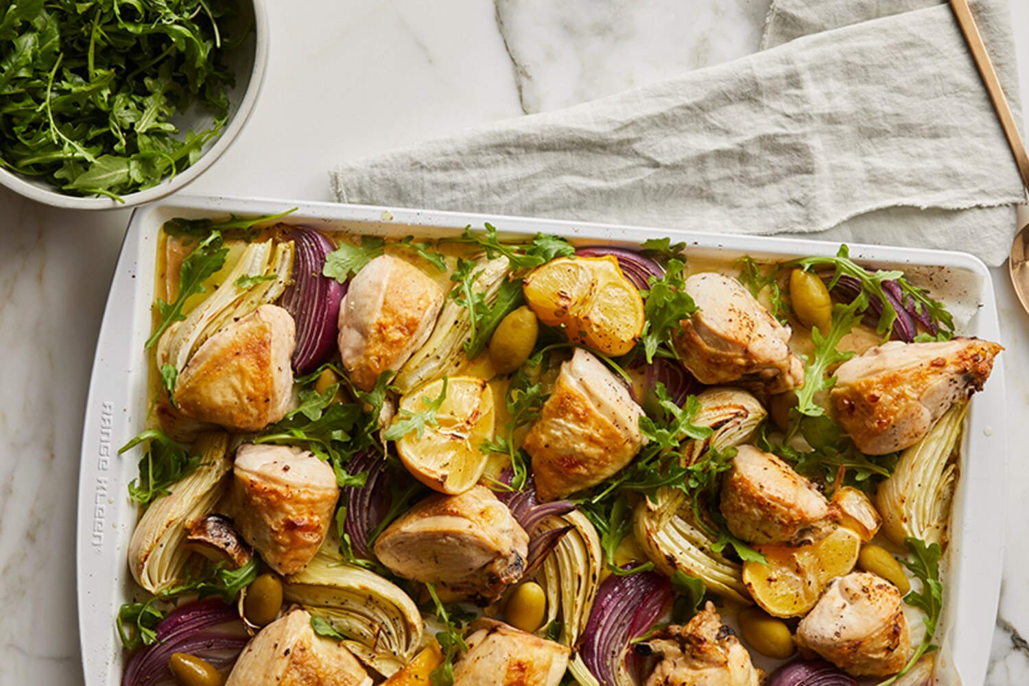 Sheet Pan Mediterranean Chicken & Fennel Canadian Living