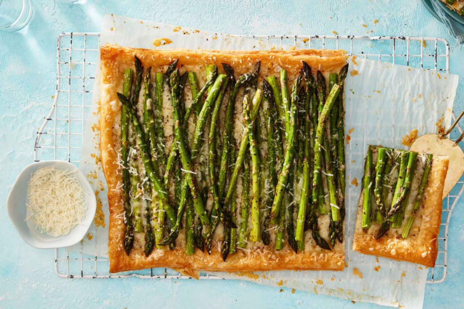 FiveIngredient Cheesy Asparagus Tart Canadian Living