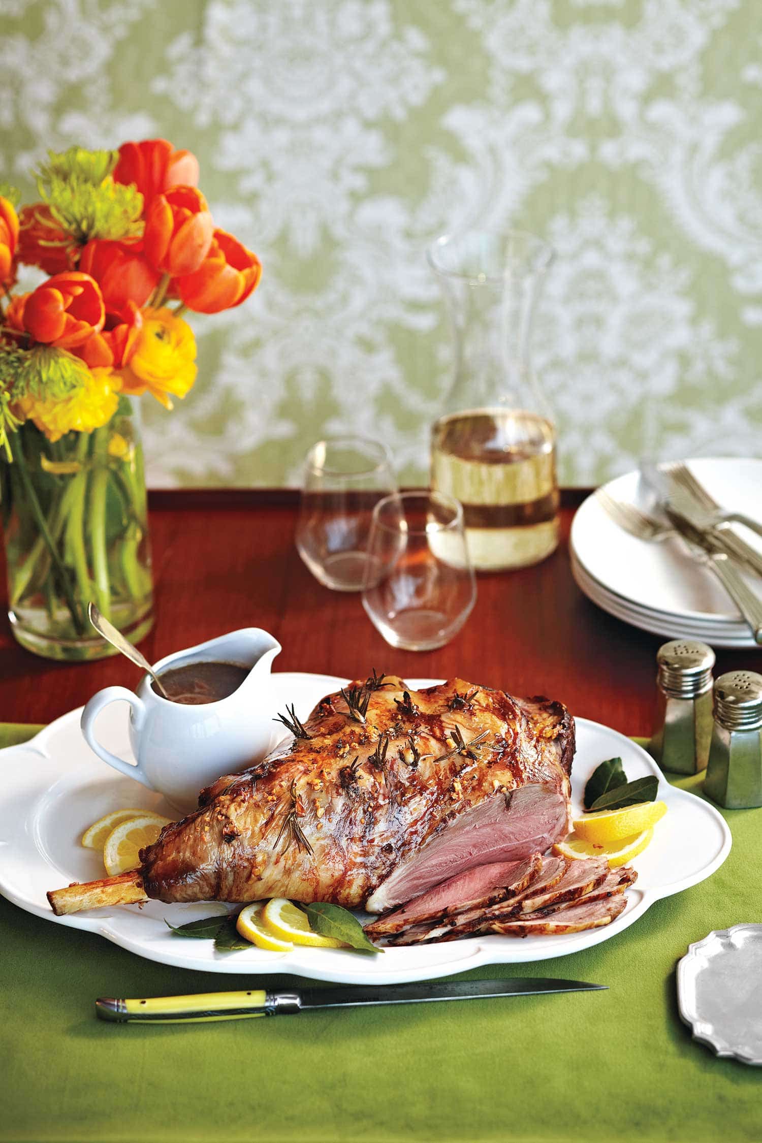 Roast Leg of Lamb With Caramelized Onion Gravy Canadian Living