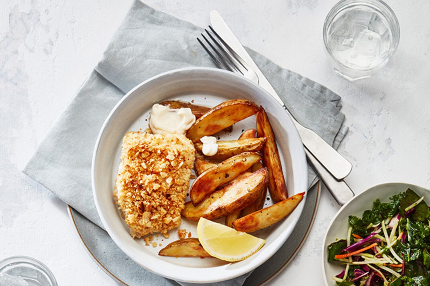 Sheet Pan Cracker Crumb Fish & Chips | Canadian Living