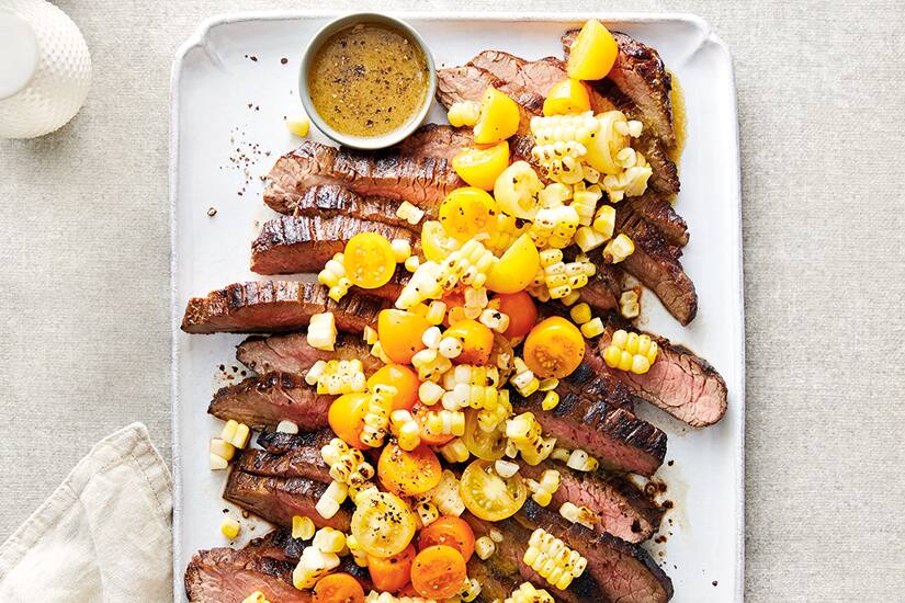 Grilled Flank Steak With Golden Salsa Canadian Living