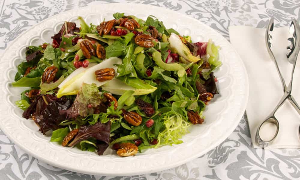 Mixed Greens With Pomegranate Vinaigrette Canadian Living